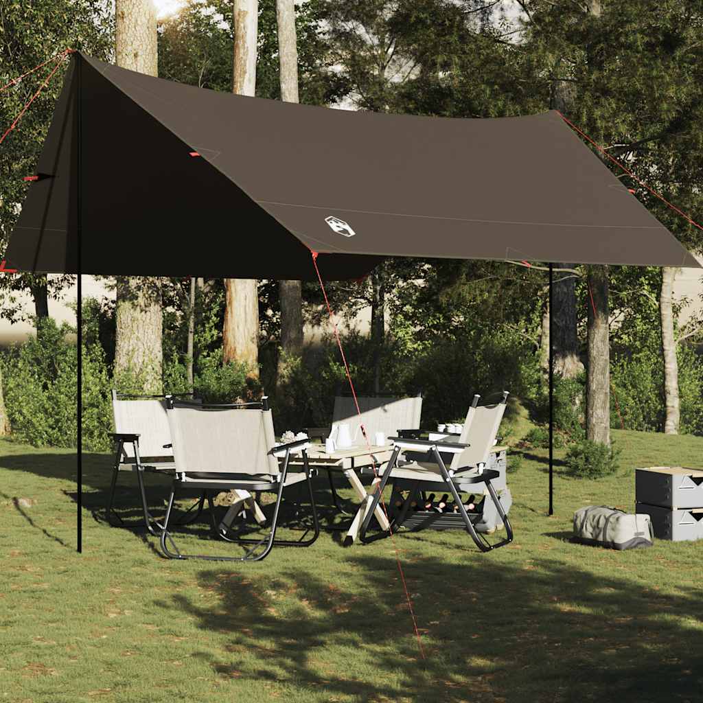 Vidaxl Camping Canopy Waterproof 438x376x212 cm de marrón