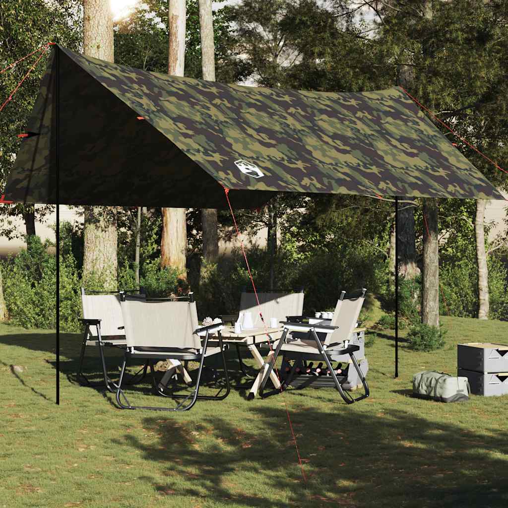 Vidaxl Camping lærred Vandtæt 462x306x211 cm Camouflage