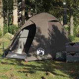 Vidaxl dome tente 2 personnes étanche marron imperméable