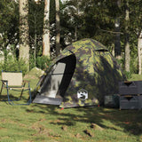 Tente dôme VidaXL camouflage imperméable 2 personnes