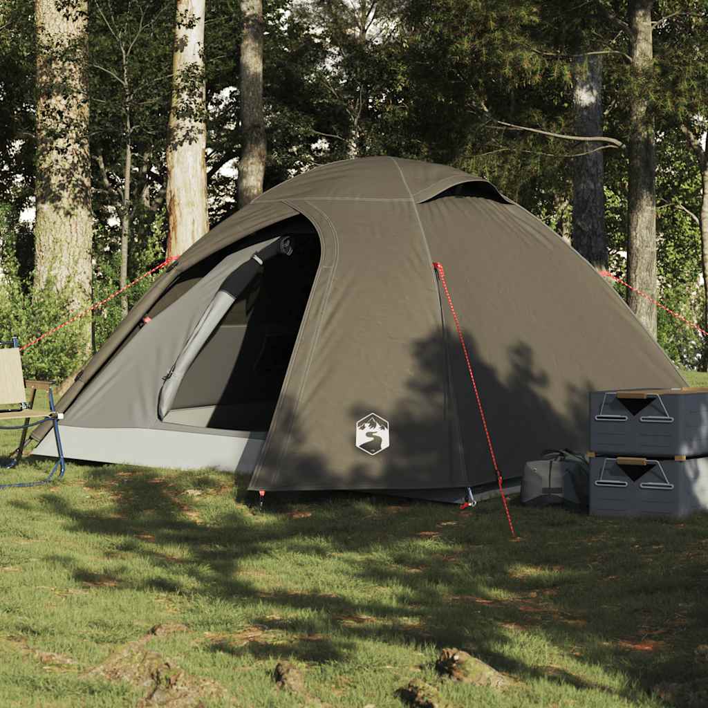 Tente dôme Vidaxx 3 personnes imperméable marron