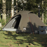 Tente dôme Vidaxx 3 personnes imperméable marron