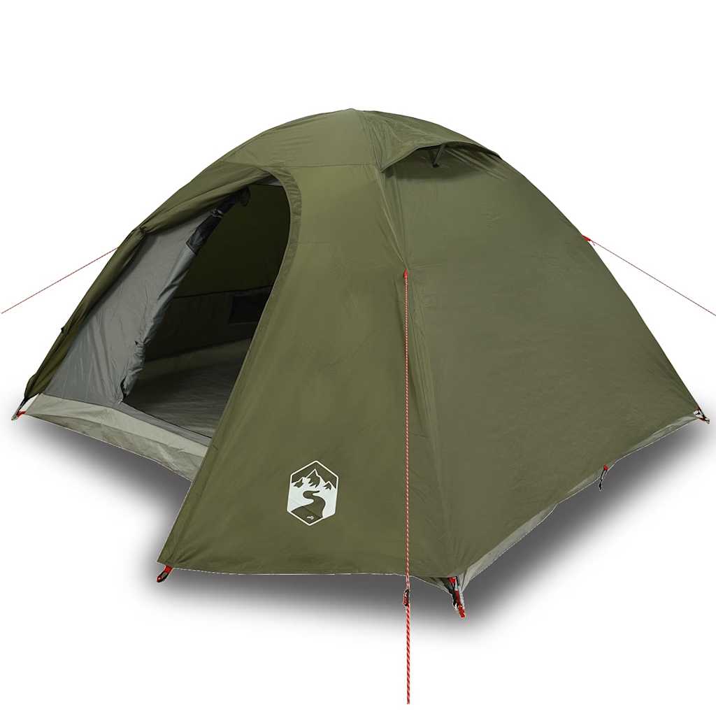 Vidaxl dome tente 4 personnes étanche olive vert olive