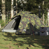 Tente dôme VidaXL camouflage imperméable 4 personnes