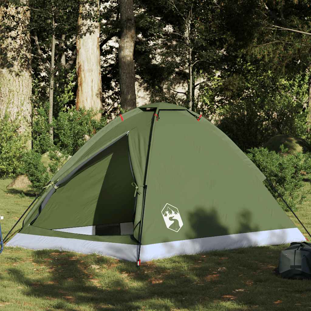 Vidaxl Dome Tent de 2 personas Green a prueba de agua