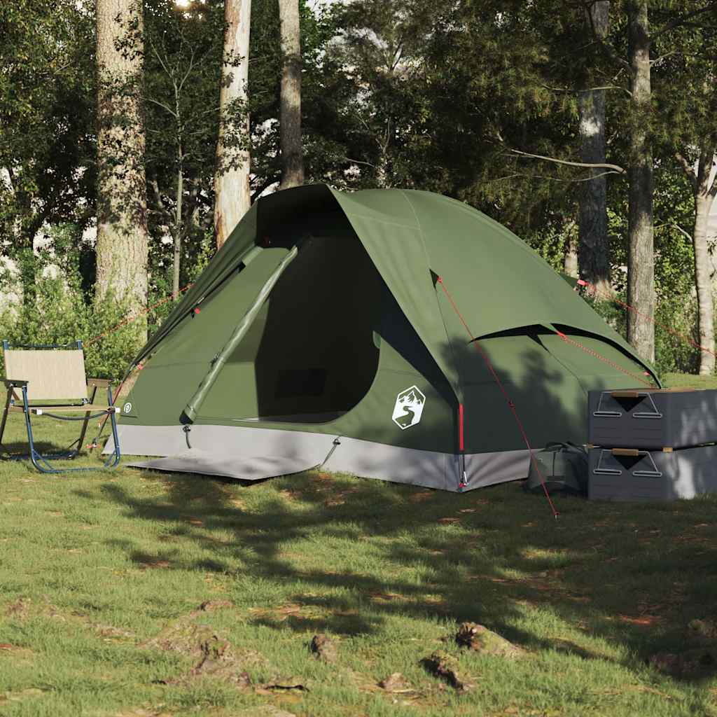Tente dôme VidaXL 2 personnes imperméable vert olive