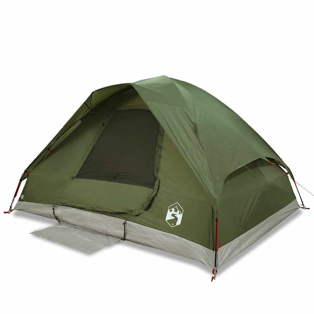 Vidaxl Dome Tent Green d'oliva impermeabile per 4 persone