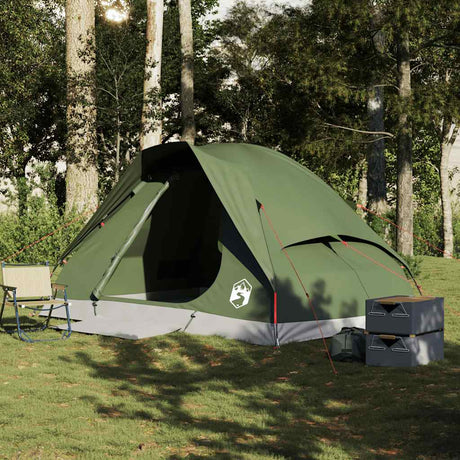 Tente dôme VidaXL 4 personnes imperméable vert olive