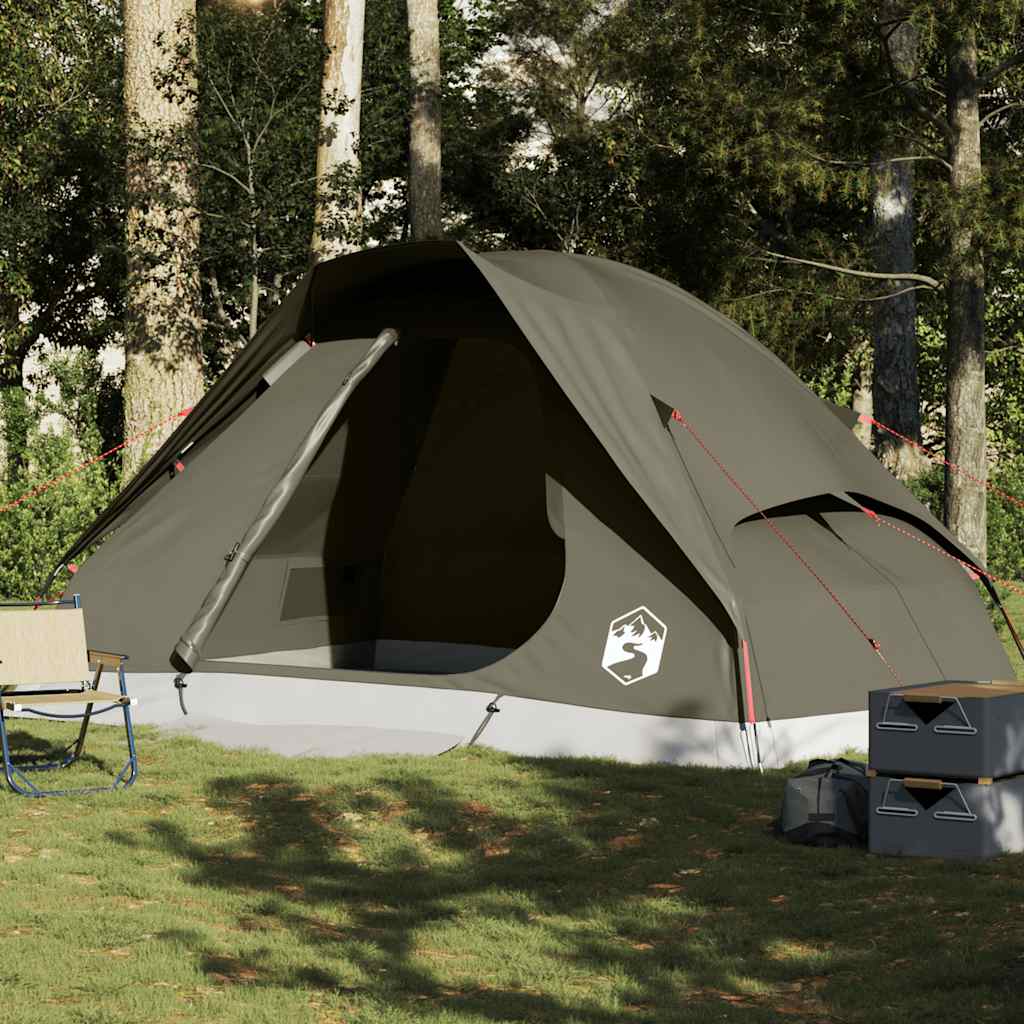 Vidaxl Dome Tent 6-osobowy wodoodporny brąz