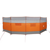 VidaXL pare-brise camping étanche 510x153 cm gris et orange