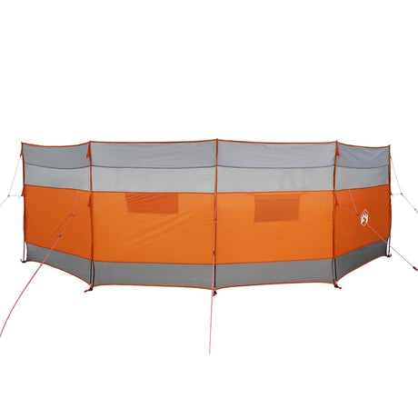 VidaXL pare-brise camping étanche 510x153 cm gris et orange