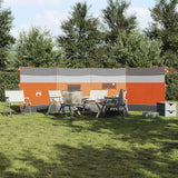 VidaXL pare-brise camping étanche 510x153 cm gris et orange