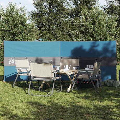 VidaXL pare-brise camping étanche 344x120 cm bleu