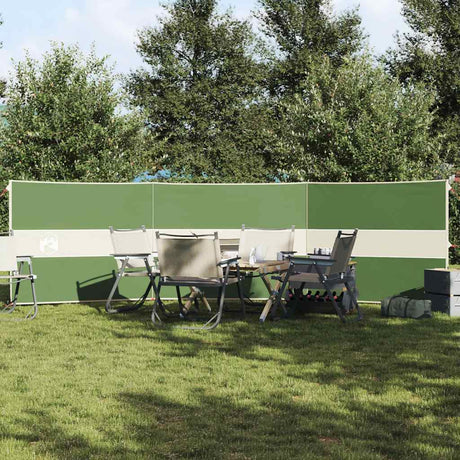 VidaXL pare-brise camping étanche 490x123 cm vert