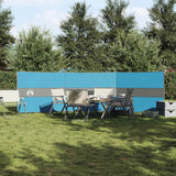 VidaXL pare-brise camping étanche 490x123 cm bleu