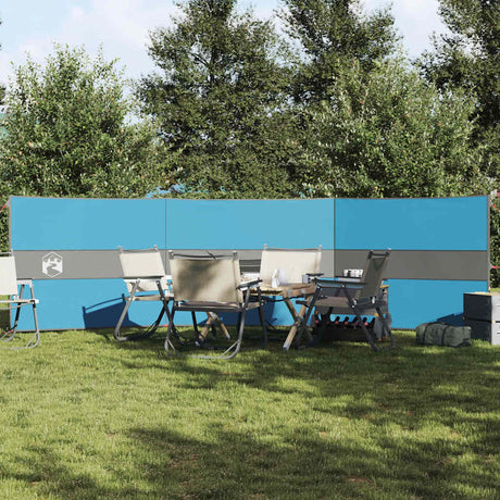 VidaXL pare-brise camping étanche 490x123 cm bleu