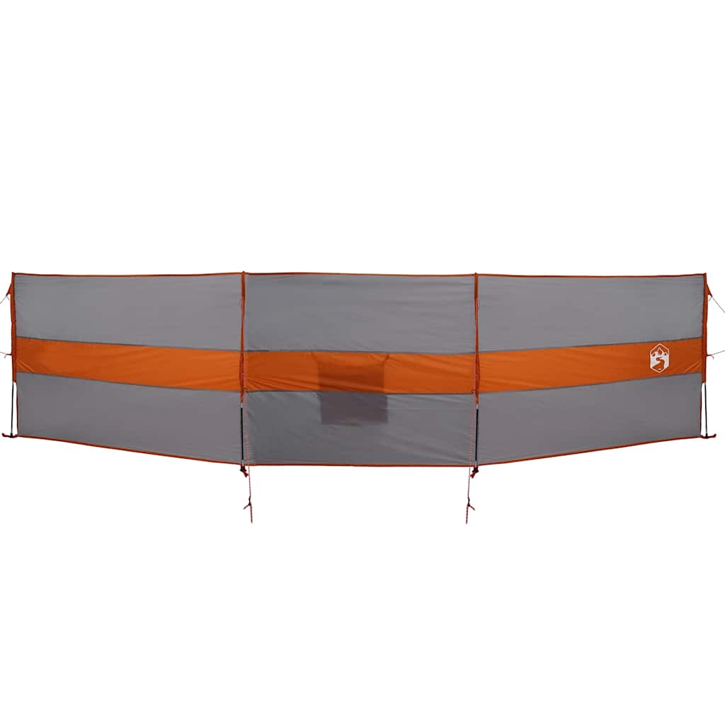 VidaXL pare-brise camping étanche 490x123 cm gris et orange