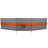 VidaXL pare-brise camping étanche 490x123 cm gris et orange