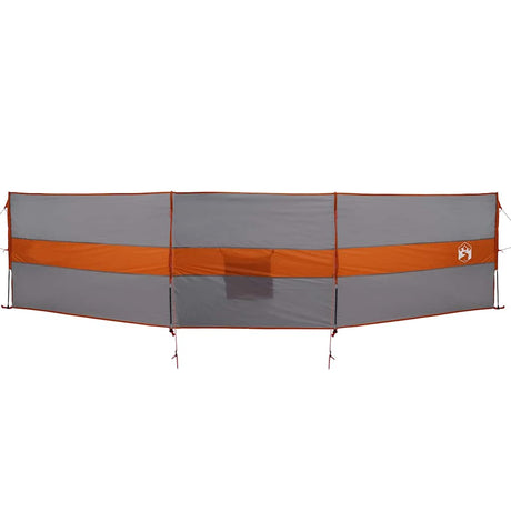 VidaXL pare-brise camping étanche 490x123 cm gris et orange