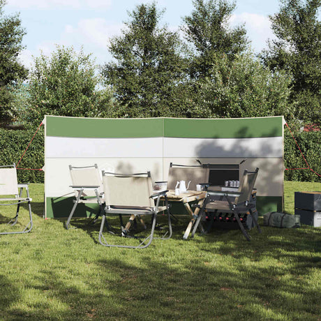 VidaXL pare-brise camping étanche 340x130 cm vert