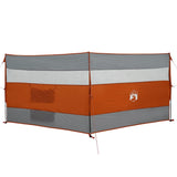 VidaXL pare-brise camping étanche 340x130 cm gris et orange