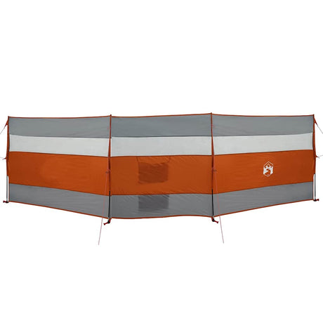 Vidaxx pare-brise de camping étanche 508x130 cm gris et orange