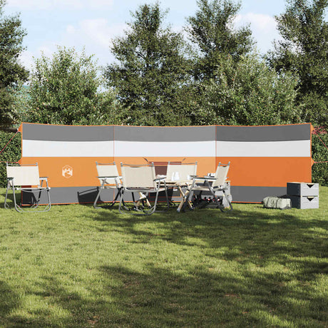 Vidaxx pare-brise de camping étanche 508x130 cm gris et orange