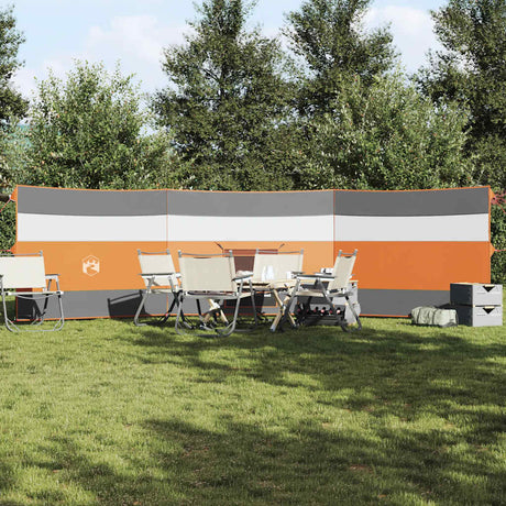 Vidaxx pare-brise de camping étanche 508x130 cm gris et orange