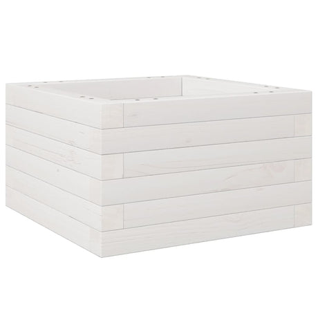 Vidaxx jardinière 40x40x23 cm bois de pin massif blanc