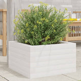 Vidaxx jardinière 40x40x23 cm bois de pin massif blanc