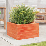 Vidaxx jardinière 40x40x23 cm bois de pin massif, marron lavé