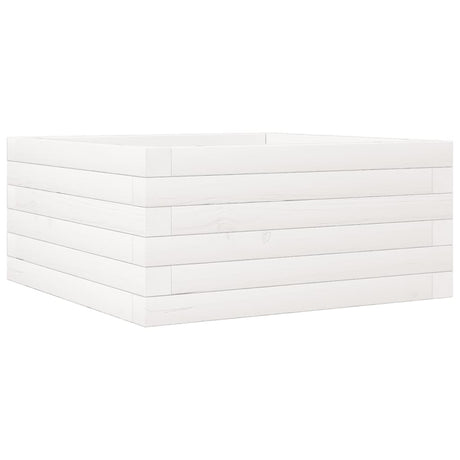 Vidaxx jardinière 50x50x23 cm bois de pin massif blanc