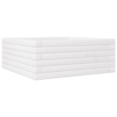 Vidaxx jardinière 60x60x23 cm bois de pin massif blanc