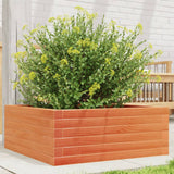 Vidaxx jardinière 60x60x23 cm bois de pin massif, marron lavé