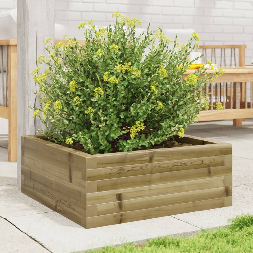 Jardinière Vidaxx 60x60x23 cm bois de pin imprégné