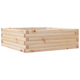 Vidaxl plantenbak 70x70x23 cm massief grenenhout