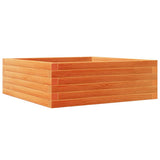 Vidaxx jardinière 70x70x23 cm bois de pin massif, marron lavé