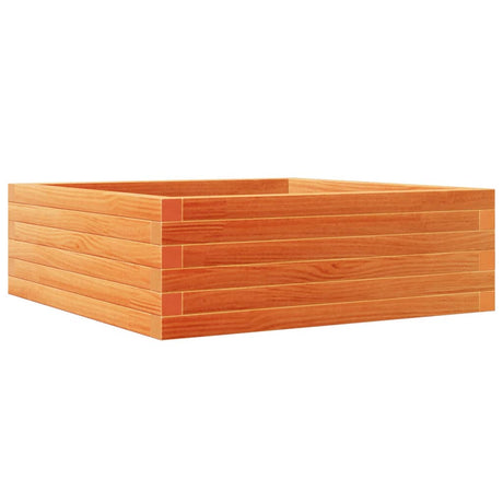 Vidaxx jardinière 70x70x23 cm bois de pin massif, marron lavé