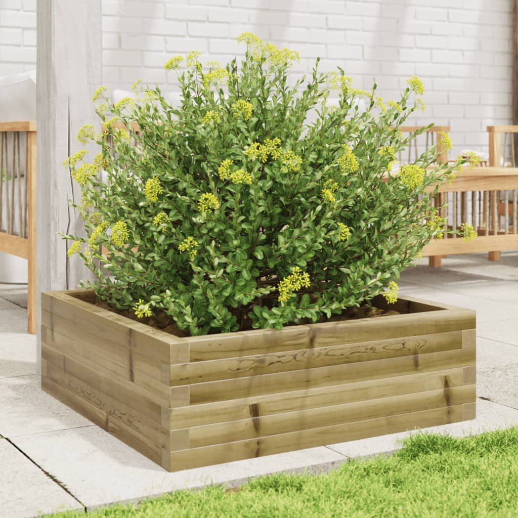 Jardinière Vidaxx 70x70x23 cm bois de pin imprégné