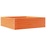 Vidaxx jardinière 80x80x23 cm bois de pin massif, marron lavé