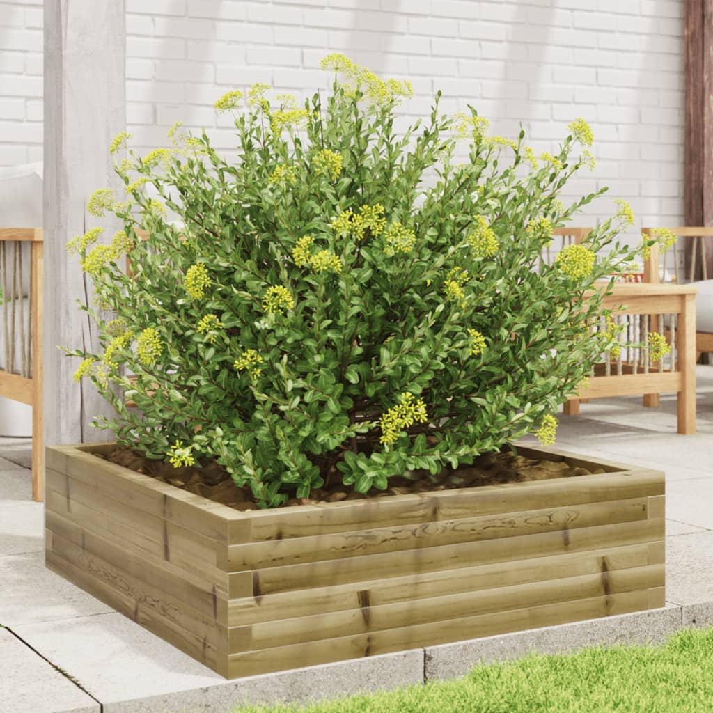 Jardinière Vidaxx 80x80x23 cm bois de pin imprégné
