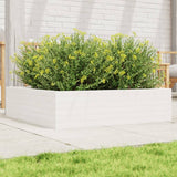 Vidaxx jardinière 90x90x23 cm bois de pin massif blanc