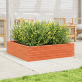 Vidaxx jardinière 90x90x23 cm bois de pin massif, marron lavé