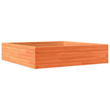 Vidaxx jardinière 100x100x23 cm bois de pin massif, marron lavé