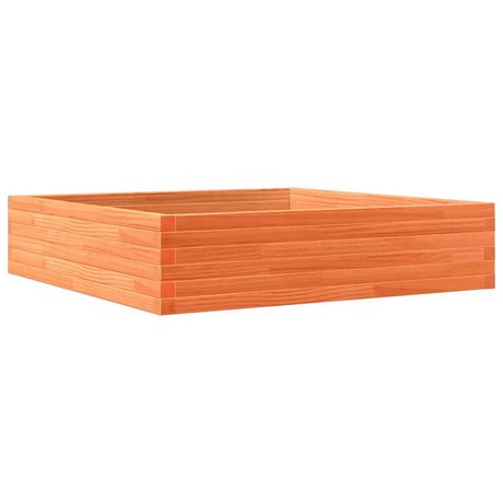 Vidaxx jardinière 100x100x23 cm bois de pin massif, marron lavé