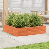 Vidaxx jardinière 100x100x23 cm bois de pin massif, marron lavé