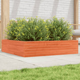 Vidaxx jardinière 100x100x23 cm bois de pin massif, marron lavé