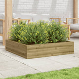 Jardinière Vidaxx 100x100x23 cm bois de pin imprégné