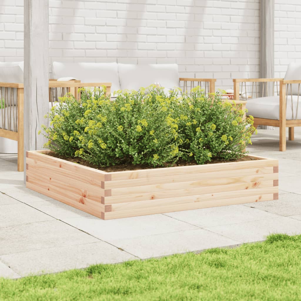 Vidaxx jardinière 110x110x23 cm bois de pin massif