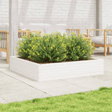 Vidaxx jardinière 110x110x23 cm bois de pin massif blanc